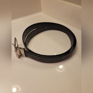Like New Mens, Coach Leather Belt, Black Leather